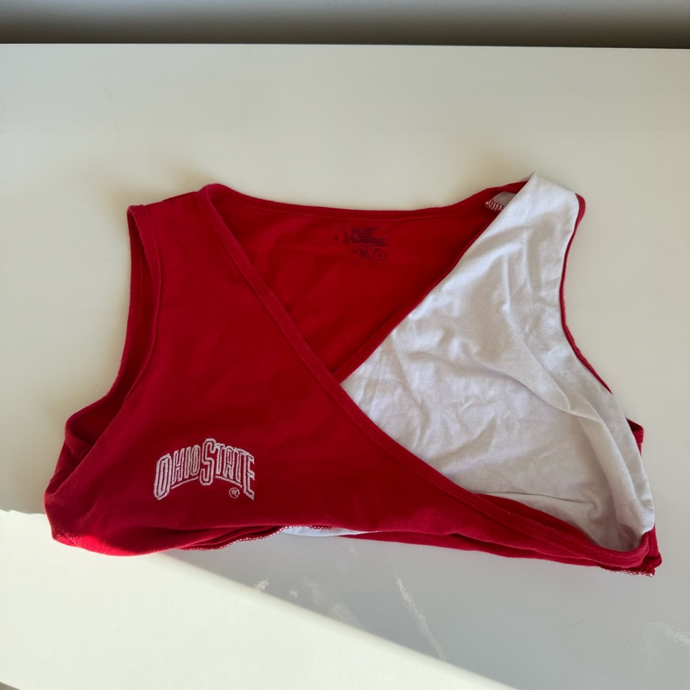 Ohio State Criss-Cross Cropped Tank - Picture 3 of 5